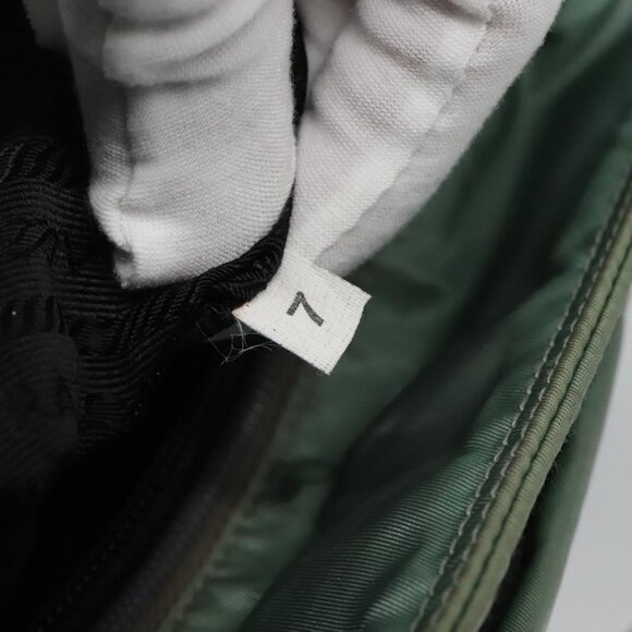 PRADA Hand Bag Nylon Green Auth bs23688 - Picture 9 of 16